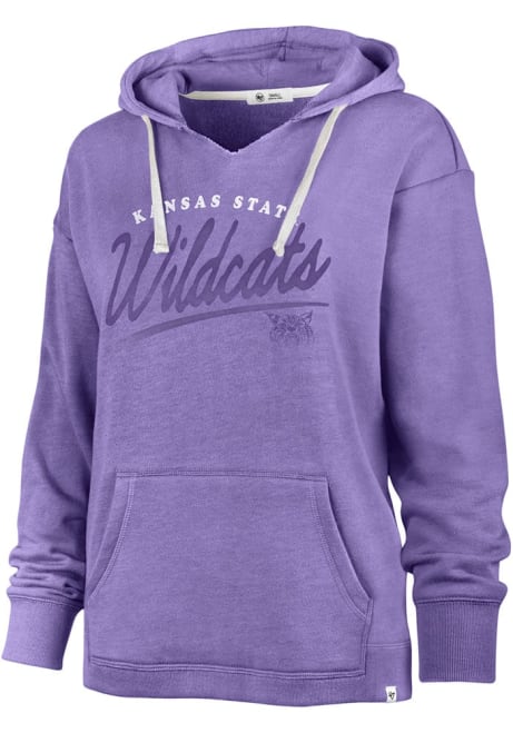 Womens K-State Wildcats Purple 47 Luminance Kennedy Hooded Sweatshirt