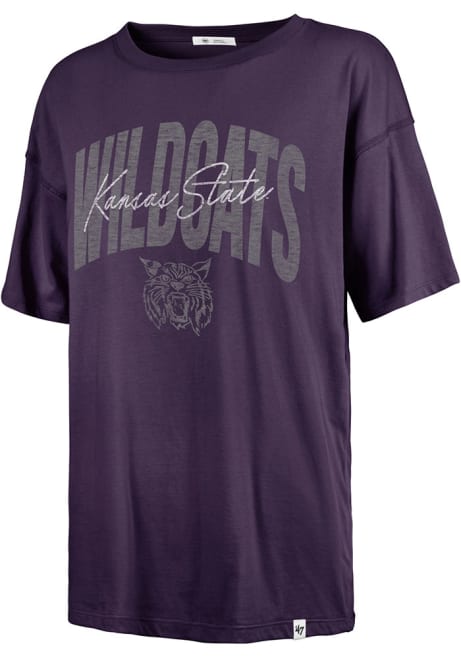 K-State Wildcats Purple 47 Muse Sadie Short Sleeve T-Shirt