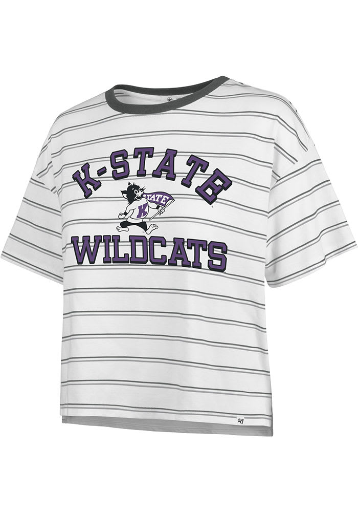 47 WHITE K-State Wildcats On the Line Tobie Short Sleeve T