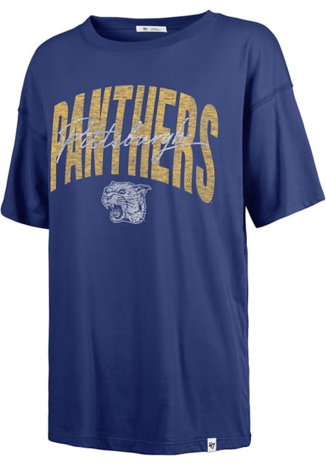 Pitt Panthers Blue 47 Muse Sadie Short Sleeve T-Shirt