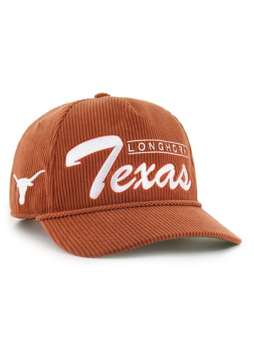 47 Texas Longhorns Double Header Corduroy Hitch Adjustable Hat - Burnt Orange
