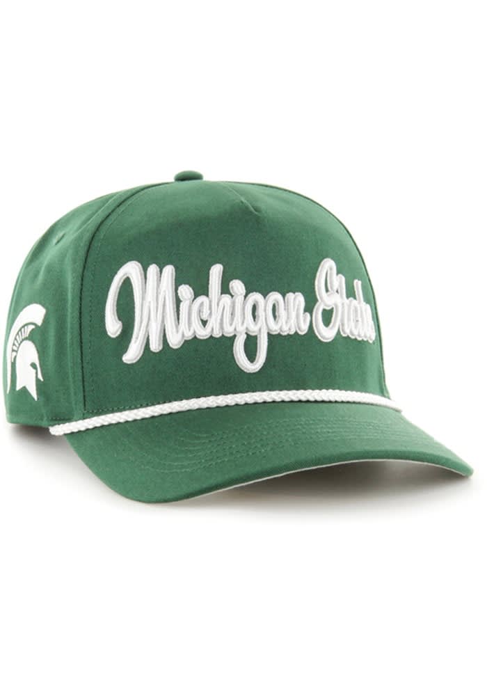 47 Michigan State Spartans GREEN Overhand Script Hitch