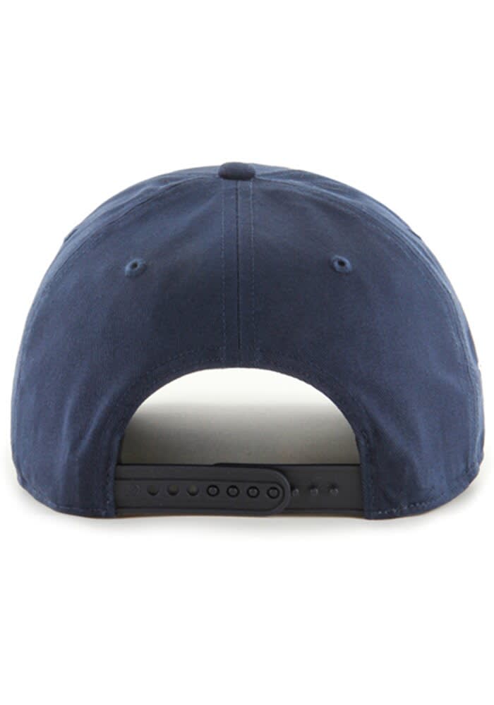 47 BLUE Michigan Wolverines Overhand Script Hitch Adjustable Hat