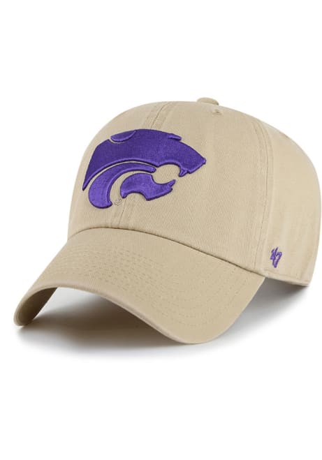 47 Khaki K-State Wildcats Clean Up Adjustable Hat