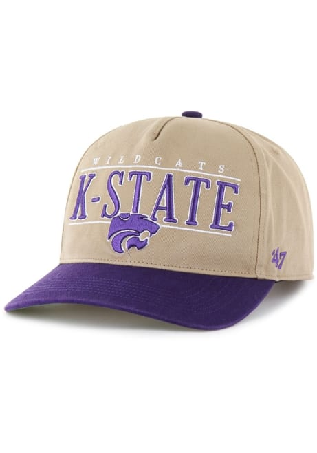 47 Khaki K-State Wildcats City Line Hitch Adjustable Hat