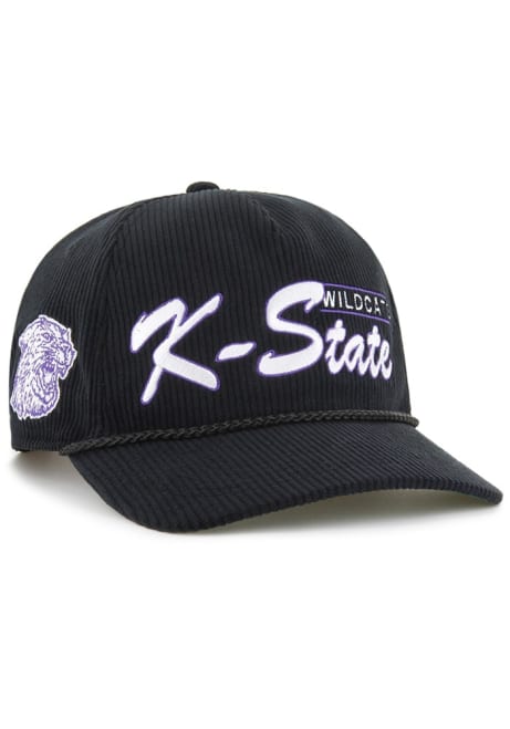 47 Purple K-State Wildcats Double Header Corduroy Hitch Adjustable Hat