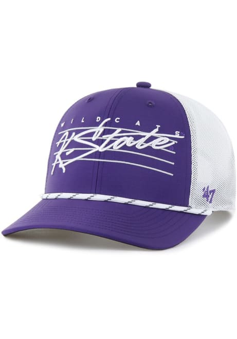 47 Purple K-State Wildcats Downburst Trucker Adjustable Hat