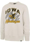 Main image for Mens Iowa Hawkeyes White 47 Shader Headline Crew Sweatshirt