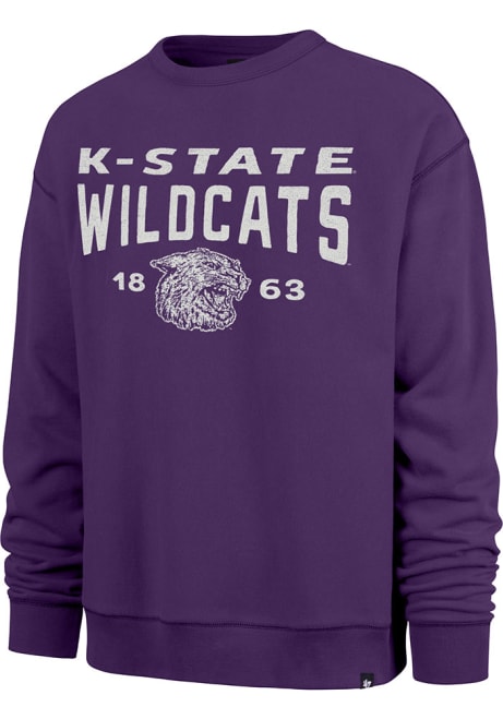 Mens K-State Wildcats Purple 47 Windsor River Fashion Sweatshirt