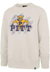 Main image for Mens Pitt Panthers White 47 Shader Headline Crew Sweatshirt