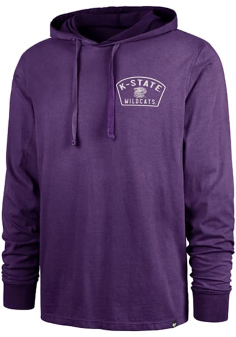 Mens K-State Wildcats Purple 47 Overhand River Long Sleeve Fashion Hood