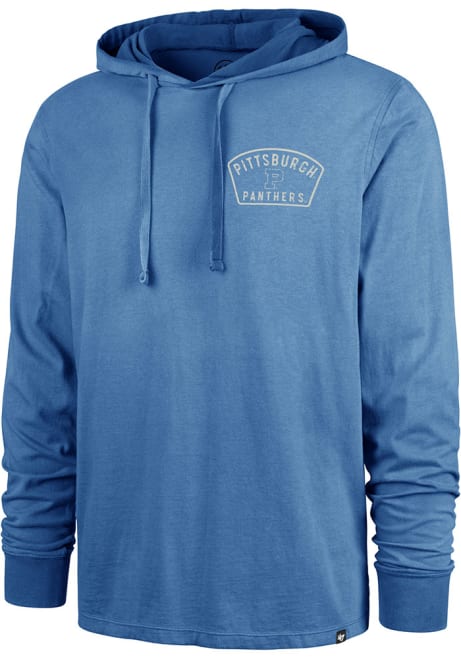 Mens Pitt Panthers Blue 47 Overhand River Long Sleeve Fashion Hood