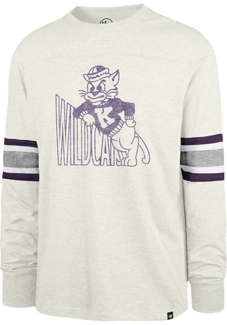 Mens K-State Wildcats White 47 Brex Premier Long Sleeve Fashion T Shirt