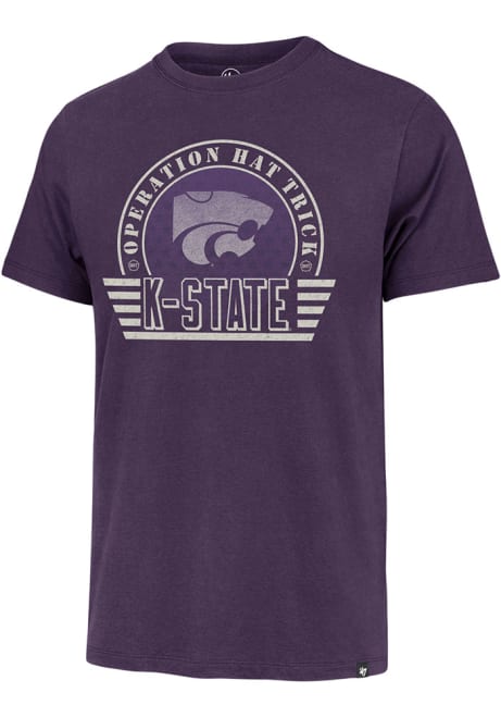 K-State Wildcats Purple 47 OHT Convoy Franklin Short Sleeve Fashion T Shirt