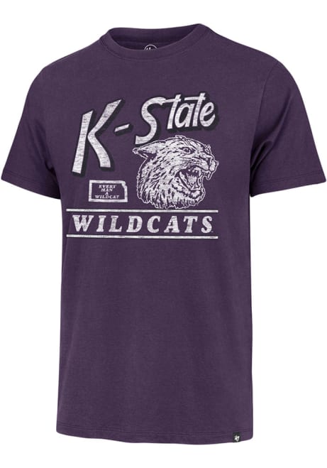 K-State Wildcats Purple 47 Fly By Franklin Short Sleeve Fashion T Shirt