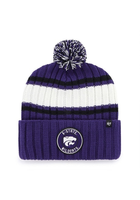 K-State Wildcats 47 Plateau Cuff Mens Knit Hat - Purple