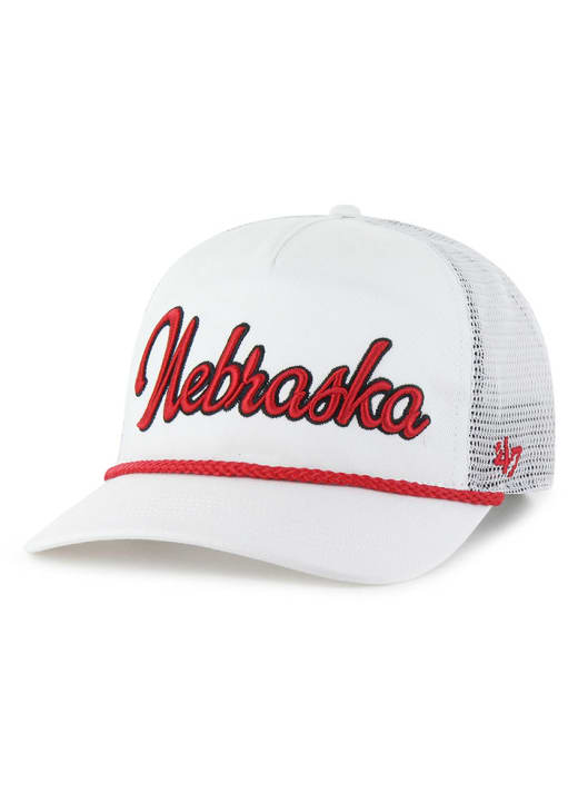 47 Nebraska Cornhuskers OVERHAND MESH 47 HITCH Adjustable Hat - White