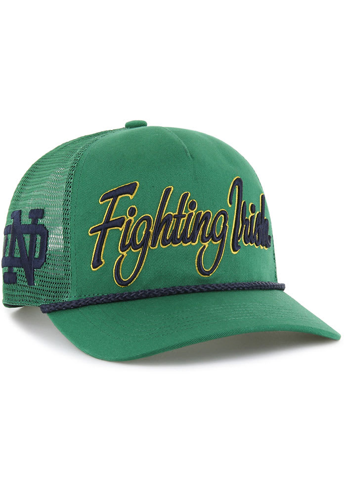 IRIS47【dame cap】 47 Notre Dame Fighting Irish KELLYGREEN OVERHAND MESH 47