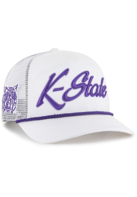 47 White K-State Wildcats OVERHAND MESH 47 HITCH Adjustable Hat