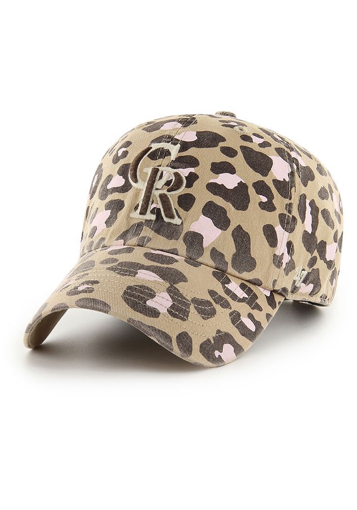 Colorado Rockies 47 Womens Bagheera Clean Up Adjustable Hat KHAKI