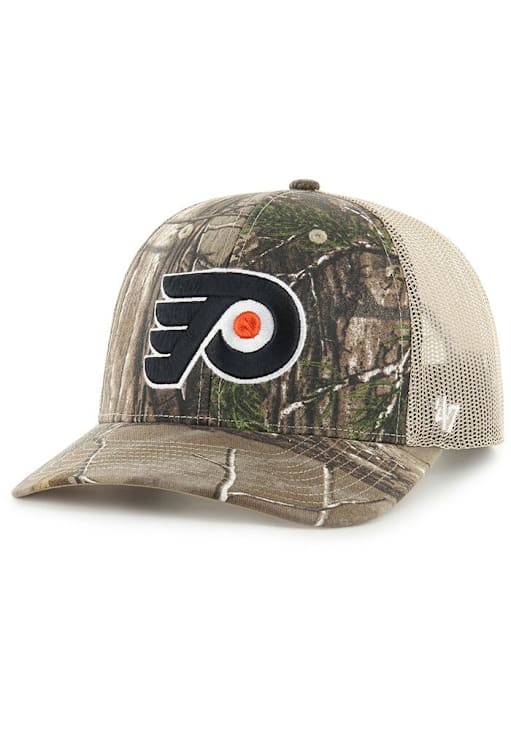 47 Philadelphia Flyers REALTREE 47 TRUCKER Adjustable Hat - Brown