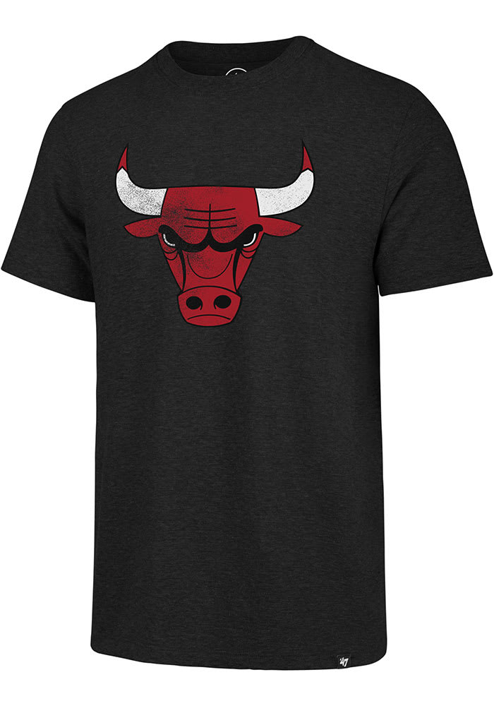 47 Chicago Bulls BLACK Match Short Sleeve Fashion T Shirt