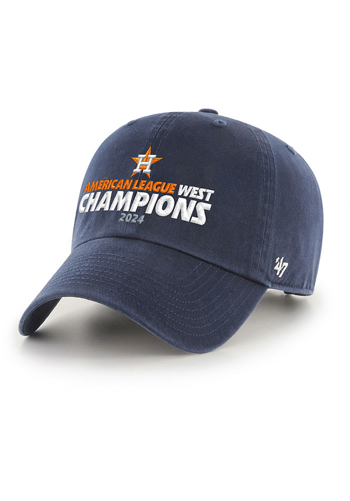 47 Houston Astros 2024 MLB Division Champs Clean Up Adjustable Hat NAVY