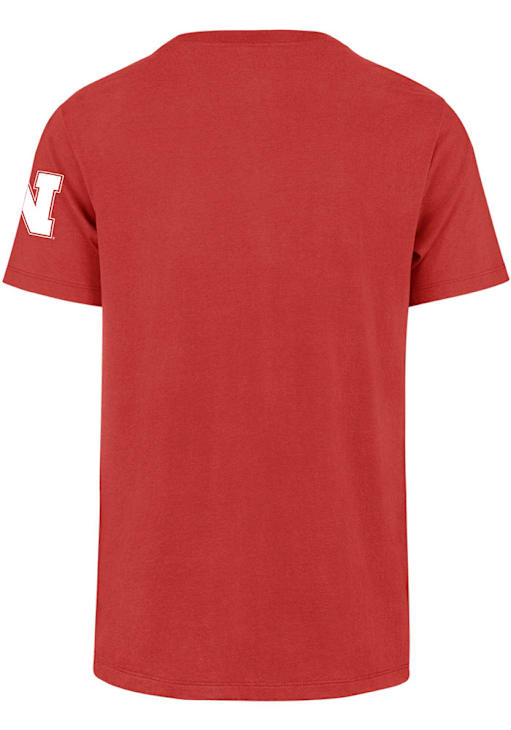 47 Nebraska Cornhuskers Red Franklin Upside Down Short Sleeve Fashion T Shirt