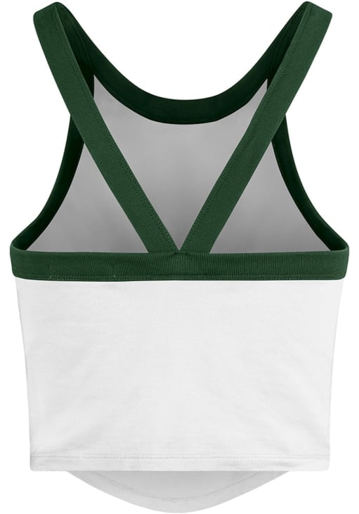 47 Green Bay Packers Womens White Energize Tank Top
