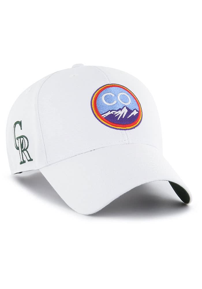 47 Colorado Rockies City Connect Double MVP Adjustable Hat White