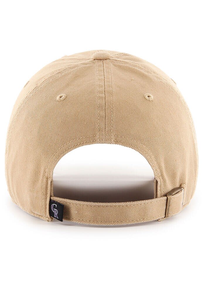 47 Colorado Rockies KHAKI Clean Up Adjustable Hat - 48022048