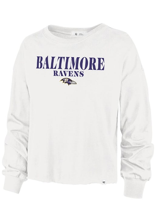 47 Baltimore Ravens Womens White Parkway LS Tee