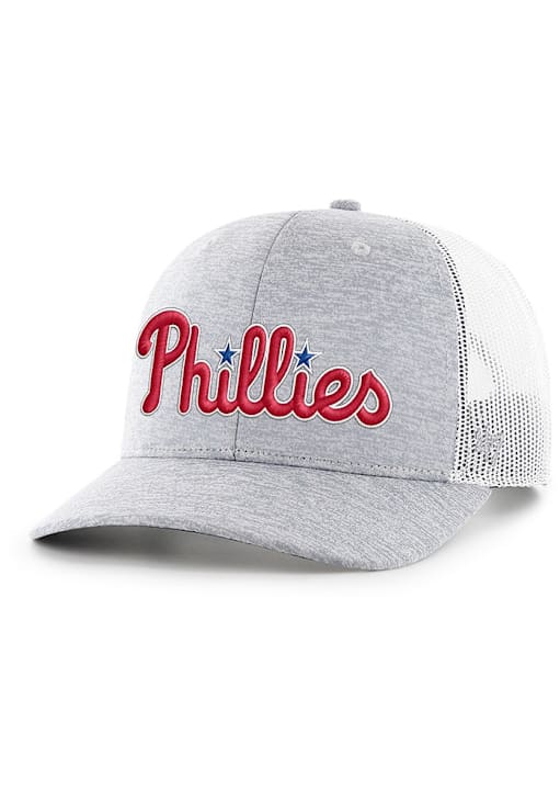 '47 Brand Philadelphia Phillies Cooperstown Script Clean Up Adjustable Strapback Hat - Black
