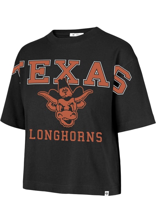 47 Texas Longhorns Womens Black Outreach Short Sleeve T-Shirt