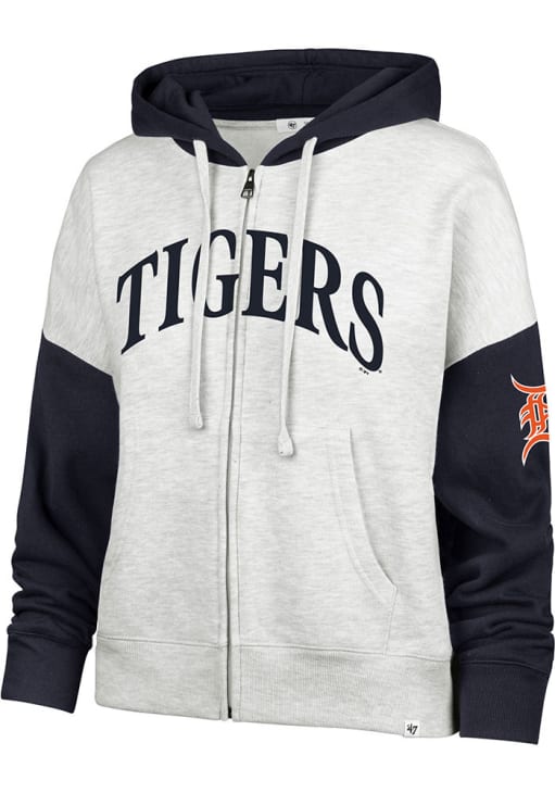 47 Detroit Tigers Womens Grey Ripley Long Sleeve Full Zip Jacket