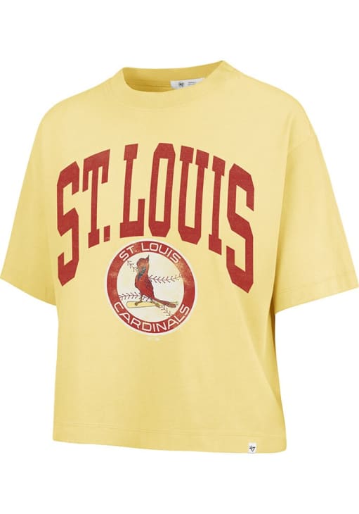 47 St Louis Cardinals Womens Yellow Shale Short Sleeve T-Shirt