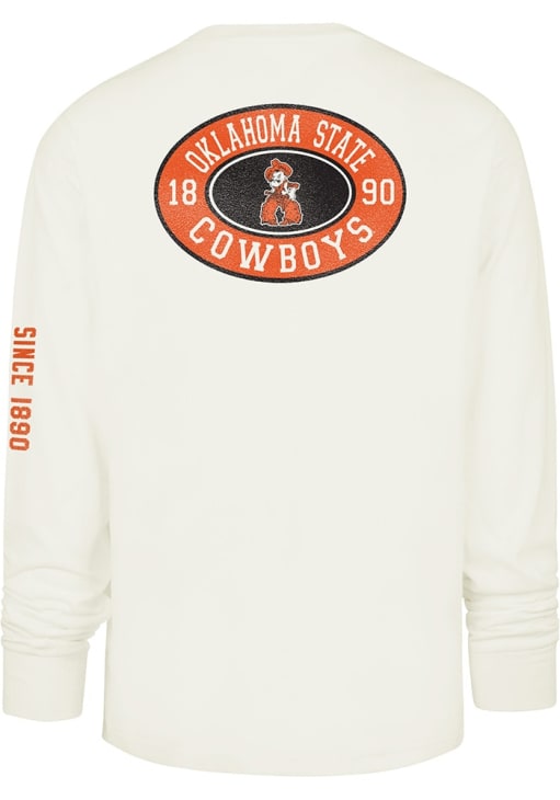 47 Oklahoma State Cowboys Ivory Tide Sweep Montauk Long Sleeve T Shirt