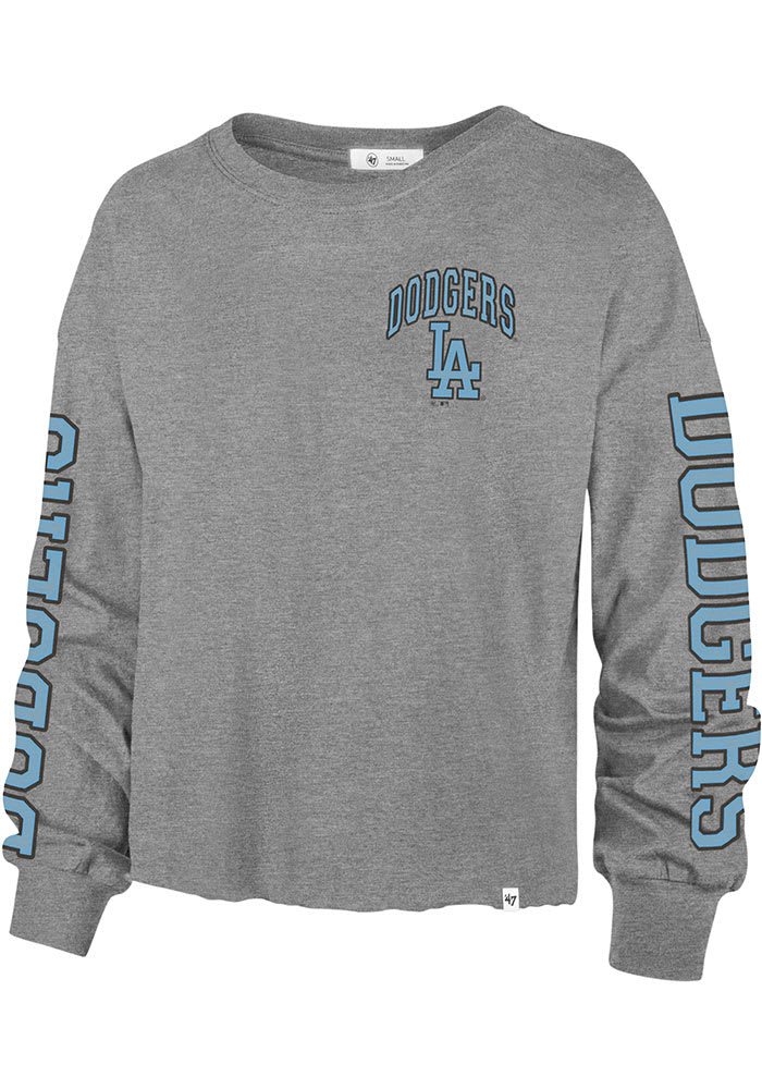 47 Los Angeles Dodgers Womens GREY Parkway Long Sleeve LS