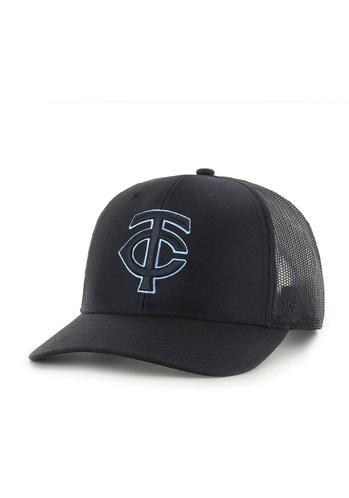 帽子 MIND THE HAT 47 Minnesota Twins BLACK Outline Trucker Adjustable Hat