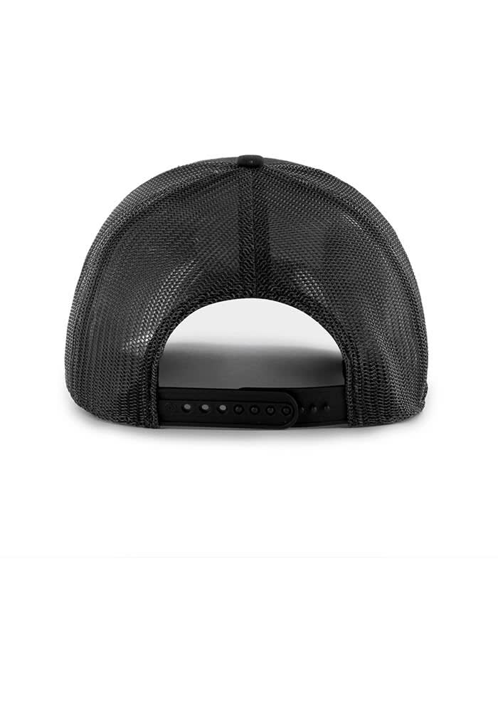 47 Louisville Cardinals BLACK White Logo Trucker Adjustable Hat