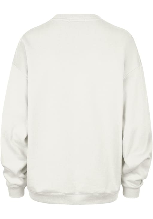 47 Indiana Hoosiers Womens White Arch Cloud Oversized Crew Sweatshirt