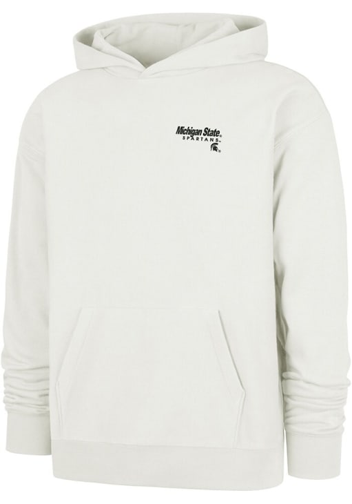 47 Michigan State Spartans Mens White Triple Double Foundation Fashion Hood