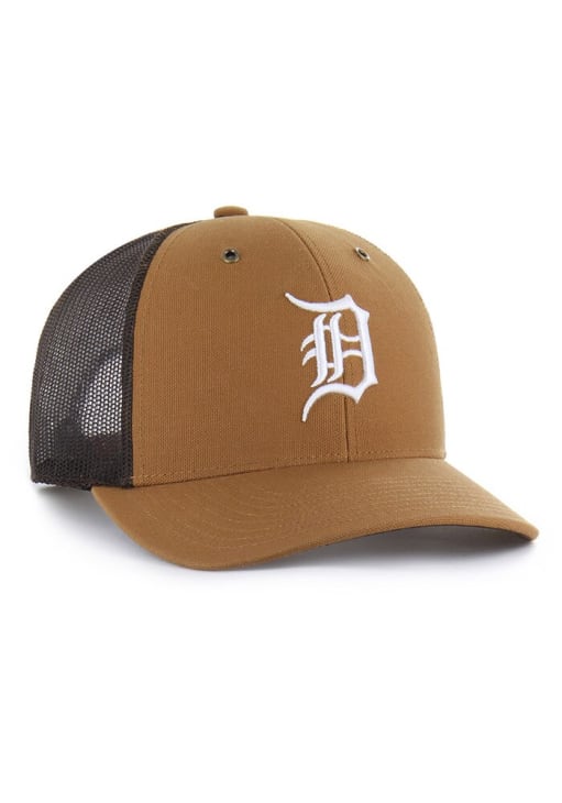 47 Detroit Tigers Carhartt Trucker Adjustable Hat - Brown