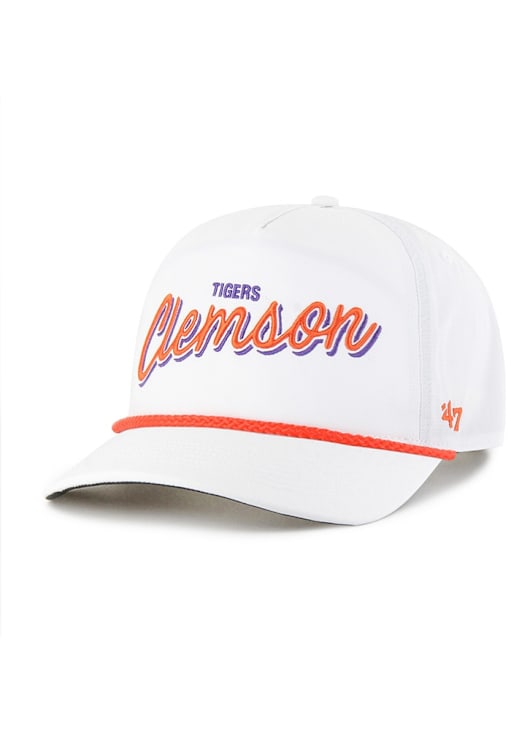 47 Clemson Tigers White brrr Fairway Hitch Adjustable Hat 48025085