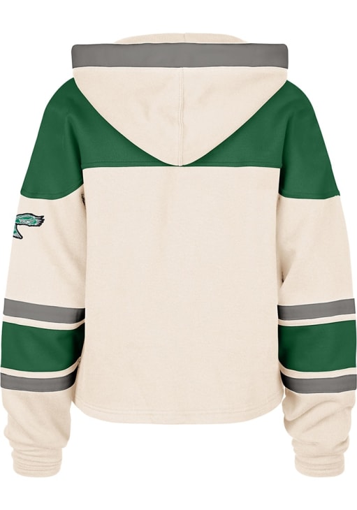 47 Philadelphia Eagles Womens White Helmet Lacer Hooded Sweatshirt