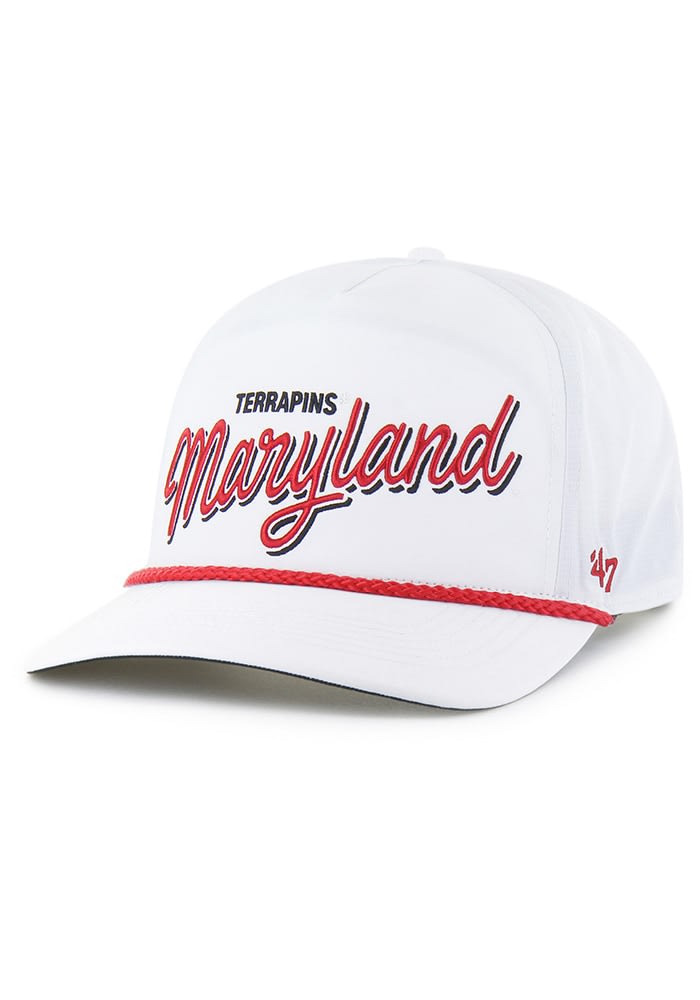 47 Maryland Terrapins White brrr Fairway Hitch Adjustable Hat