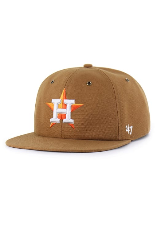 47 Houston Astros Brown Carhartt Captain RL Mens Snapback Hat