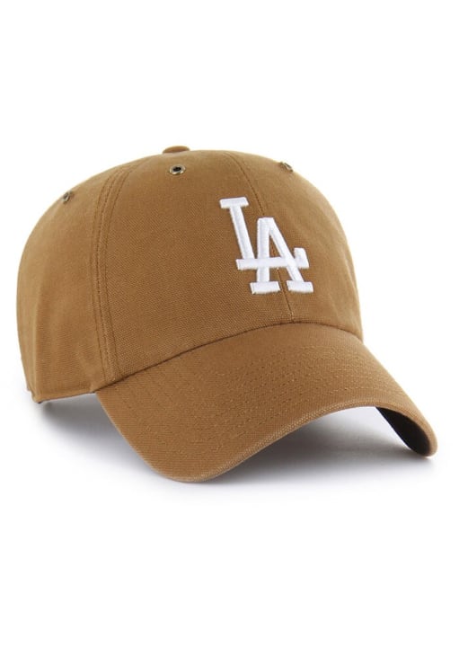 47 Los Angeles Dodgers Carhartt Clean Up Adjustable Hat - Brown