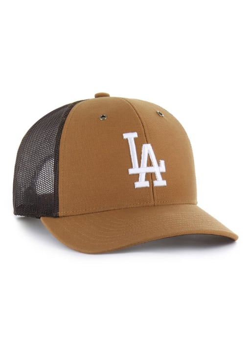 47 Los Angeles Dodgers Carhartt Trucker Adjustable Hat - Brown