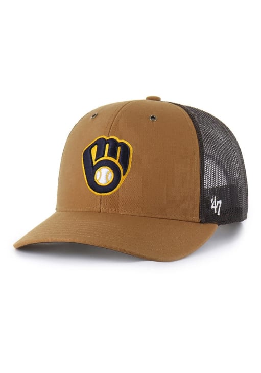 47 Milwaukee Brewers Carhartt Trucker Adjustable Hat - Brown